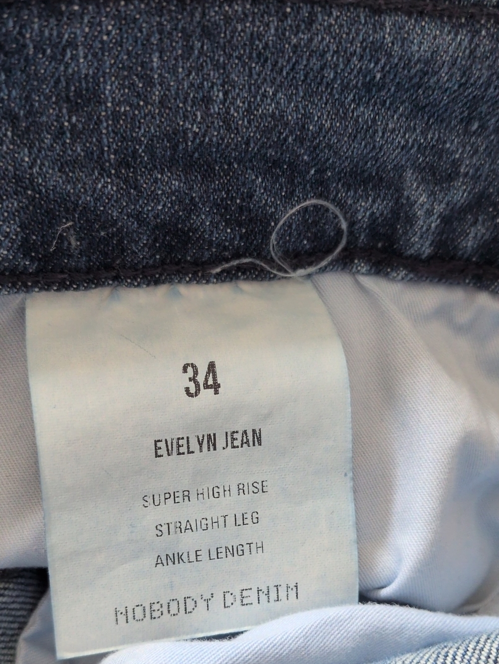 Nobody Denim Evelyn Super High Rise Straight Leg Ankle Jean 14/16 - Picture 11 of 16